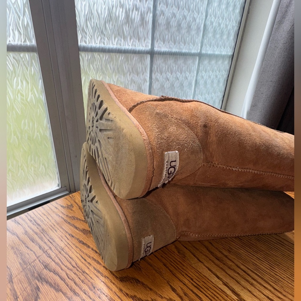 UGG Brown Shearling-Lined Boots size 7 - Picture 8 of 11